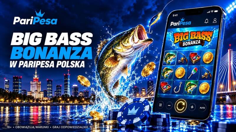 Gra Big Bass Bonanza w PariPesa Polska na urządzeniu mobilnym