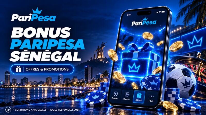 Bonus PariPesa Sénégal avec offres et promotions sur application mobile