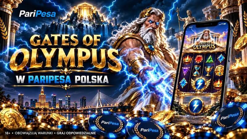 Gra Gates of Olympus w PariPesa Polska na urządzeniu mobilnym