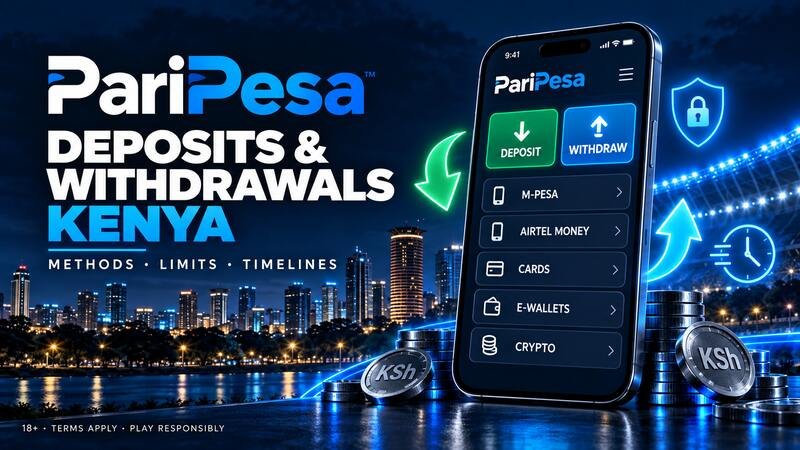 PariPesa deposit and withdrawal methods for players in Kenya