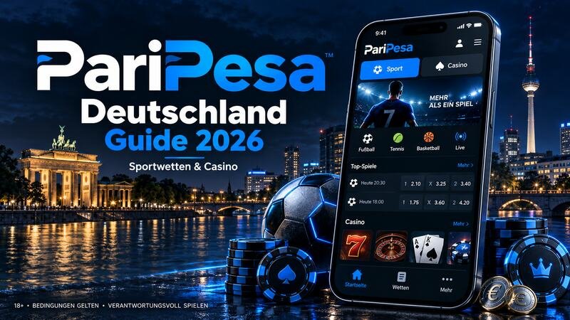 PariPesa Deutschland Guide 2026 mit Sportwetten und Casino auf dem Smartphone