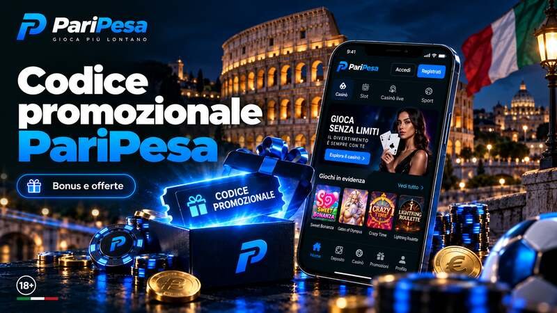 Codice promozionale PariPesa Italia con bonus e offerte per sport e casinò.