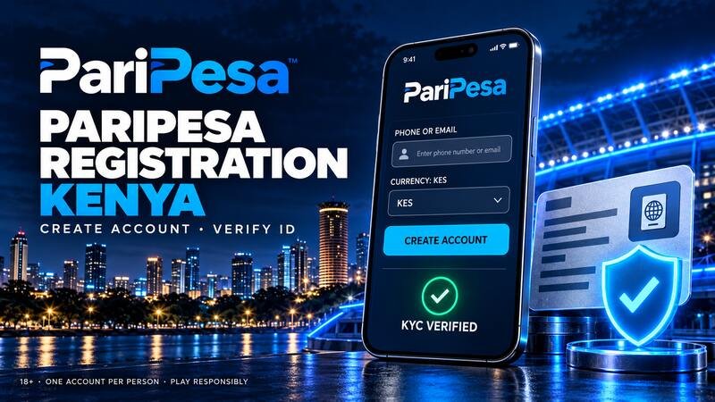 PariPesa registration and identity verification process in Kenya
