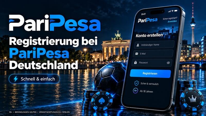 PariPesa Registrierung in Deutschland auf dem Smartphone