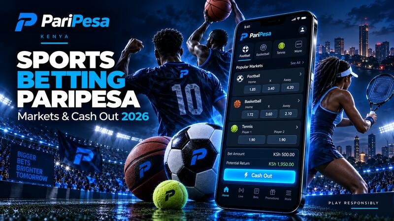 PariPesa sports betting in Kenya with mobile app, football, basketball and tennis