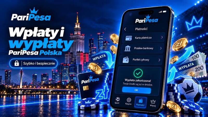 Wpłaty i wypłaty w PariPesa Polska przez aplikację mobilną